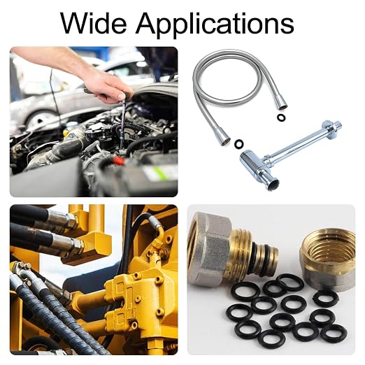 400 Pcs Rubber O-Rings Assortment Kit, 24 Sizes Rubber O-Ring Sealing Seal - Image 6
