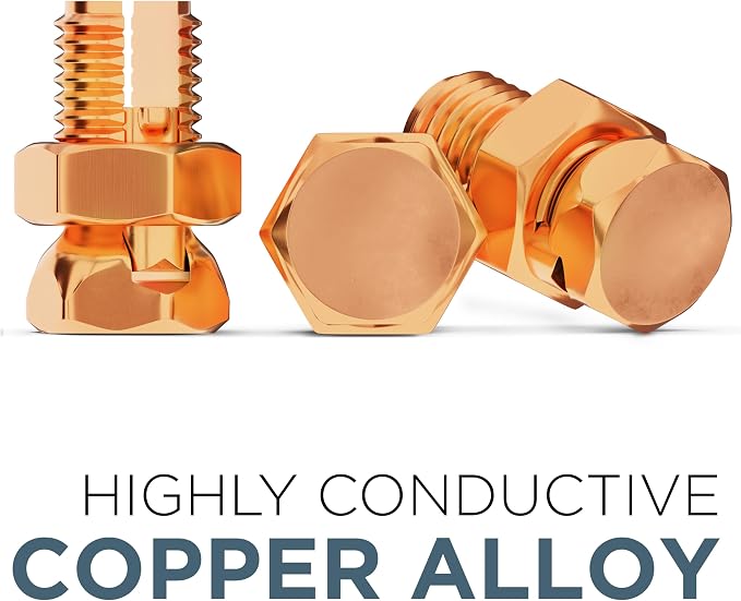 THE CIMPLE CO 4 Pack, Size #6 Copper Split-Bolt Connectors 6 AWG - Image 7