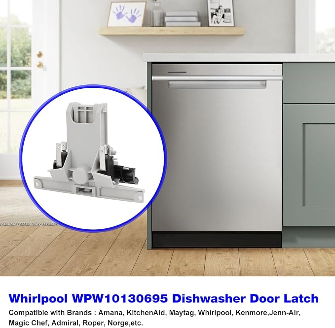 WPW10130695 Dishwasher Door Latch Handle Replacement Whirlpool Amana | Fits - Image 4