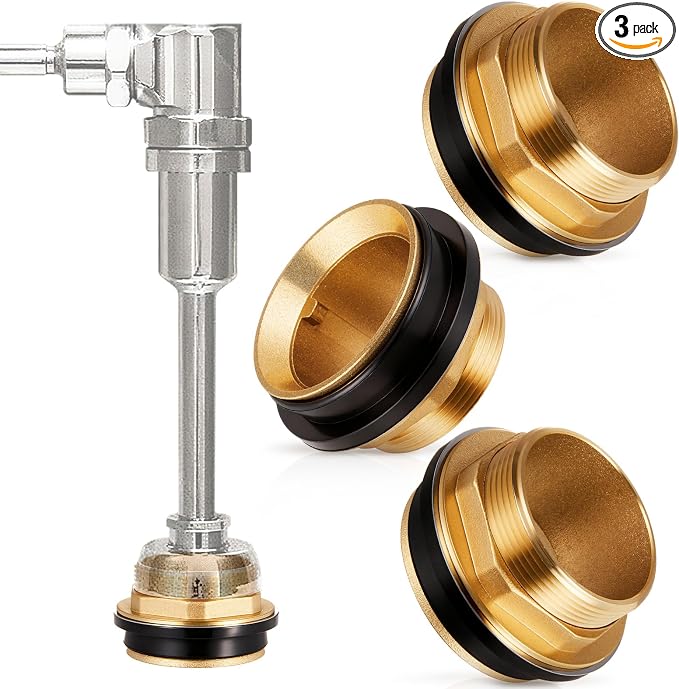 Zonon 3 Pcs 2 Inch 100% Brass Closet Spud Urinal Spud Flush Valve Parts by Zonon