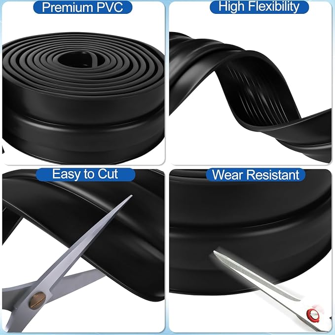 Garage Door Bottom Seals Rubber 10FT Weather Stripping Weatherproof Seal - Image 5