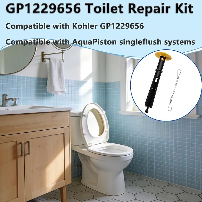 Toilet Canister Flush Valve Replacement Kit, Compatible - Image 4