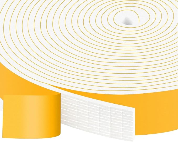 Adhesive Foam Seal for Windows & Doors, Easy Install, Removable | Blocks Drafts by Trisiki