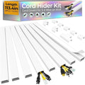 113.4in Cord Hider Kit, Cord Covers by Wuitaouy