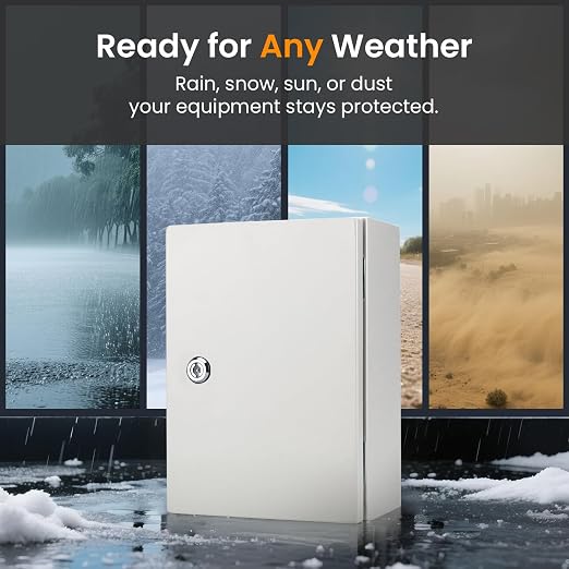 QILIPSU Metal Electrical Box IP65 Waterproof Steel Project Enclosure Lockable - Image 8