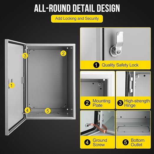 Garvee Outdoor Electrical Box, NEMA 4X Electrical Enclosure Box IP66 Waterproof - Image 3