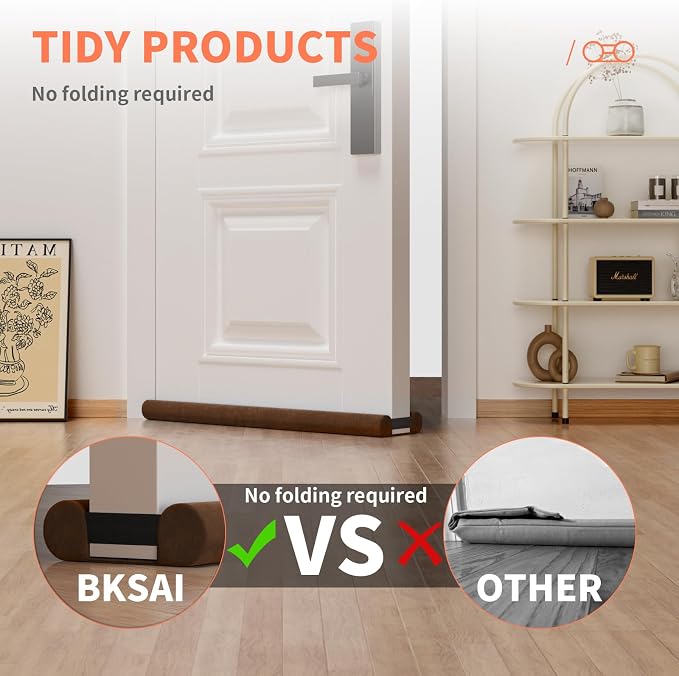 BKSAI Under Door Draft Stopper, Upgraded Under Door Gap Filler - Image 5