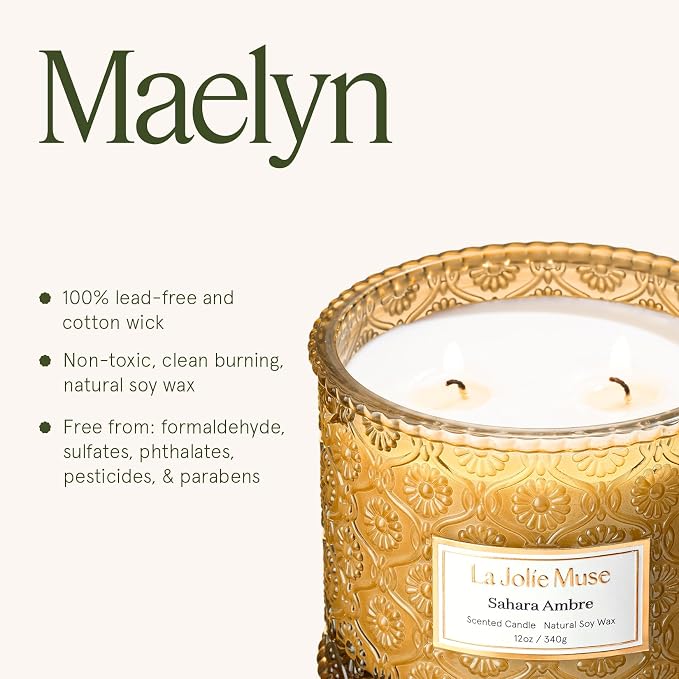 LA JOLIE MUSE Sahara Amber Scented Candles - Image 6