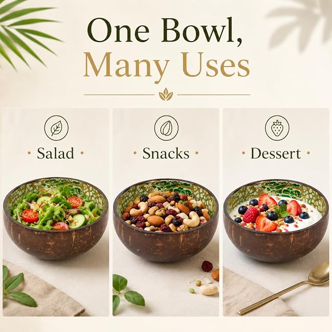 Natural Coconut Bowl Key Decorative - Image 5