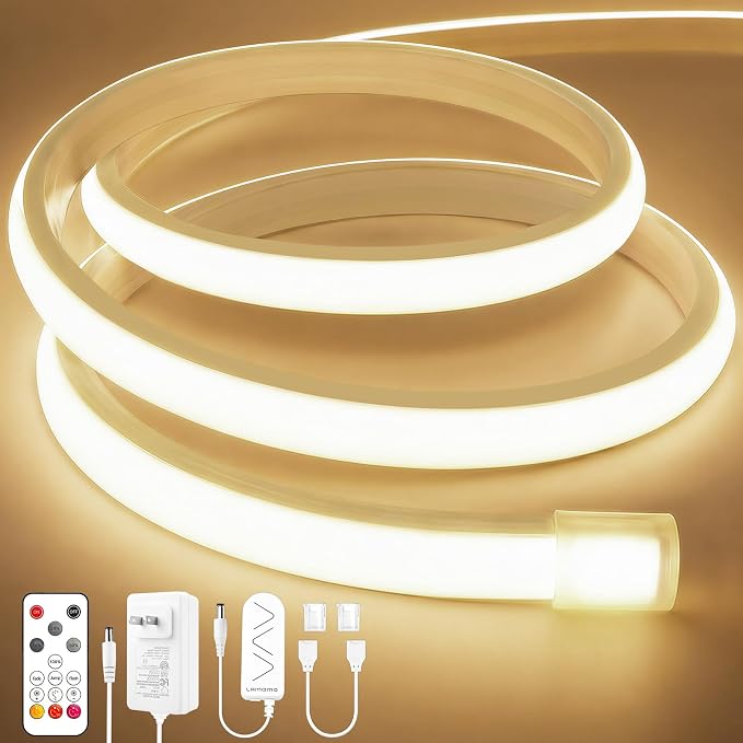 Lamomo COB LED Strip Lights 20Ft, Neutral White Dimmable Self-Adhesive Led Rope by Lamomo