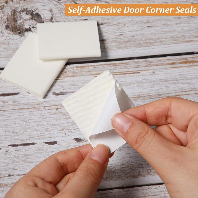 Jetec 14 Pcs Door Corner Seals Self Adhesive Exterior Foam, Weather Stripping - Image 3