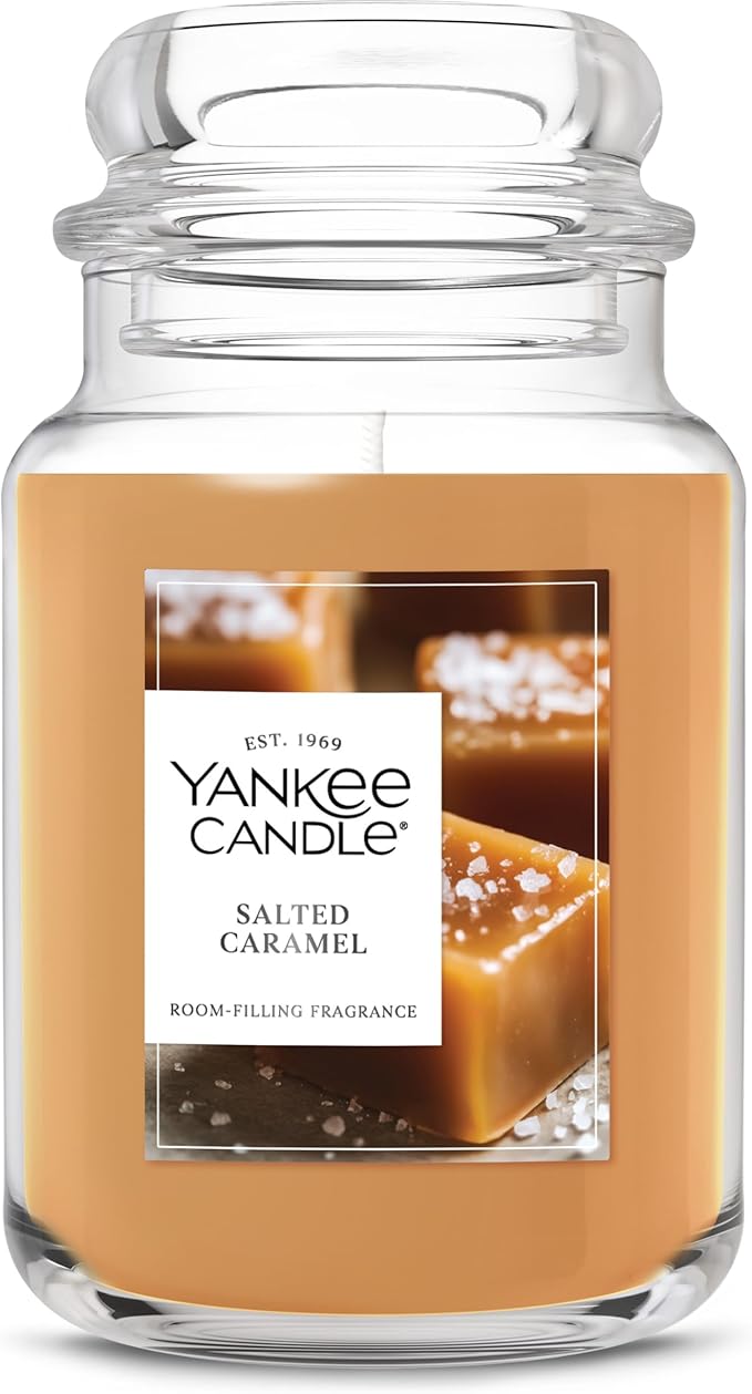 Yankee Candle Salted Caramel Scented Candle, 22oz Large Jar by Unknown