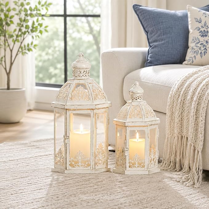 Lanterns Decorative Outdoor&Indoor, Candle Holder - Image 7