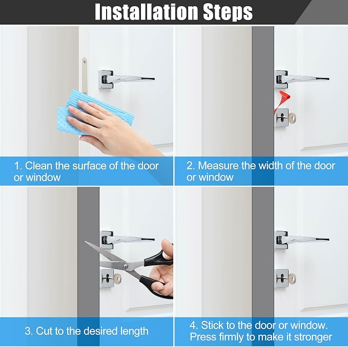 Draft Seal Tape for Doors and Windows 1 in x 40 Ft Silicone Weather Stripping - Image 5