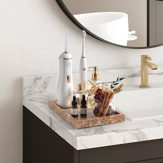 Marble Bathroom Tray, Pure Natural Vanity Tray | Marble Tray - Image 6