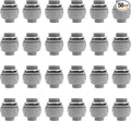 1 inch Liquid Tight Connector Flexible Conduit Connector, Straight 180 Degree by Wocloer