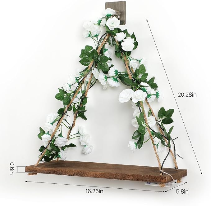 Floating Shelves for Wall, Hanging Shelves, Room Decor, Wall Decor, Boho Decor - Image 2