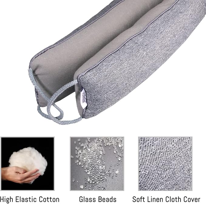 TORRAMI 38" Door Draft Stopper Under Bottom Insulation Noise Air Stopper 2.2LB - Image 2