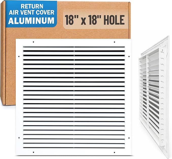 Fits 18x18 Hole | Aluminum Return Air Grille by Handua | Vent Cover Grill by Handua