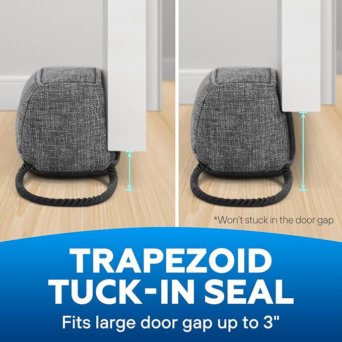 Comfyanno 38” Weighted Under Door Draft Stopper, 2.2lb Door Wind Blocker | Fits - Image 6