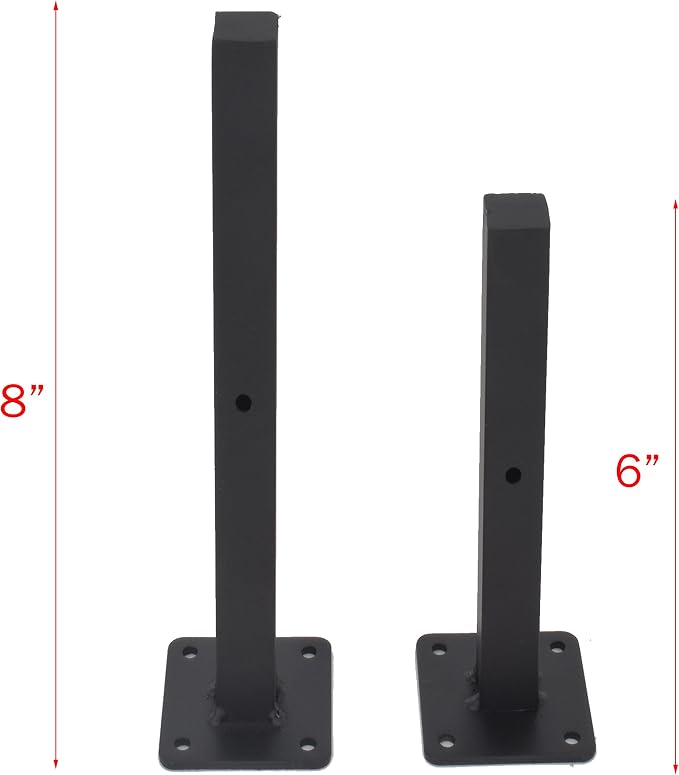 AddGrace Industrial Black Shelf Brackets 12 Inch L Brackets - Image 2