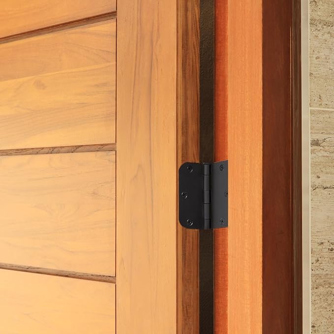 Design House Interior Door Hinge, Matte Black | 5/8" Radius, Traditional - Image 7