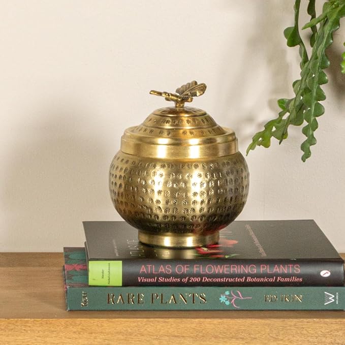Creative Co-Op Round Hammered Metal Container - Image 10