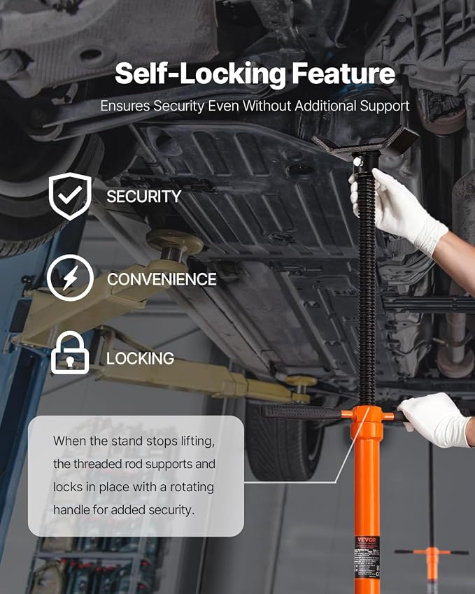 VEVOR Underhoist Support Stand 3/4 Ton Capacity Under Hoist Jack Stand | - Image 5
