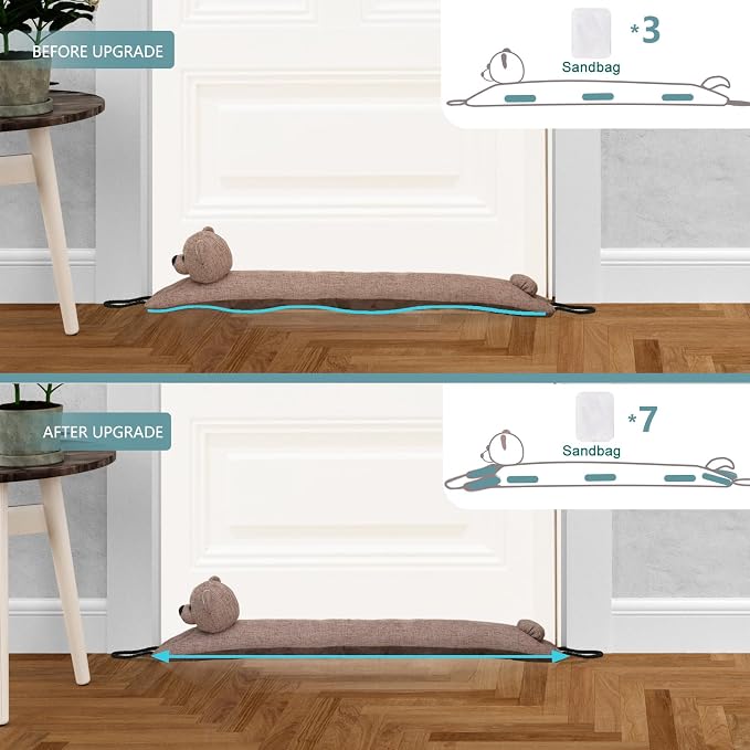 Under Door Draft Stopper Decorative Wind Stopper 30 inch - Image 3
