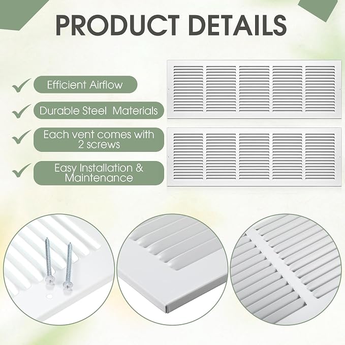 White 2 Pack Ceiling Vent Cover - Image 3