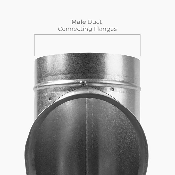 90° Degree Ø6 x 6 x 6 Inch T Shape Duct Splitter - Image 6