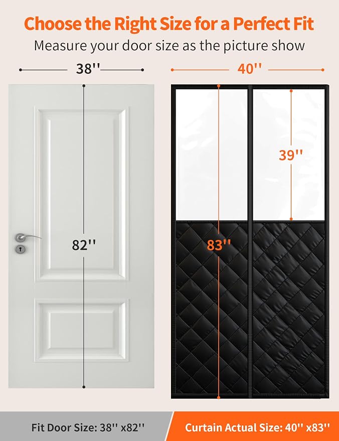 Magnetic Thermal Insulated Door Curtain - Image 2