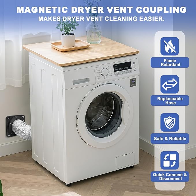 Magnetic Dryer Vent Coupler Strong Magnetic Self-connection，Magnetic Dryer Vent - Image 8