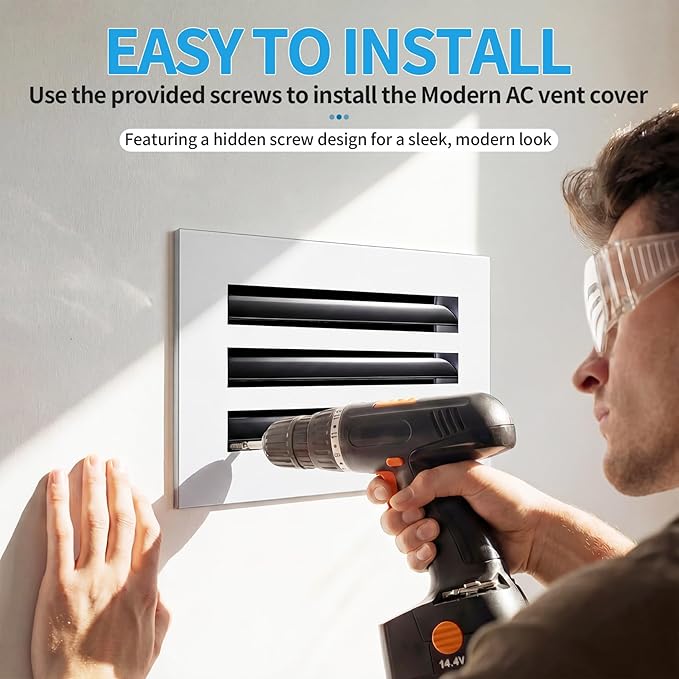 10x6 Modern AC Vent Cover, Decorative Air Vent Register Grille - Image 4