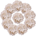 AVIVIHO 10pcs Beige Hydrangea Artificial Flowers Bulk Fake Flowers Hydrangea by Aviviho