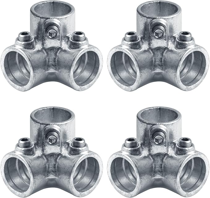 4 PCS Structural Pipe Fitting, 3 Way Corner Elbow Connector | Fits 1" Schedule - Image 6
