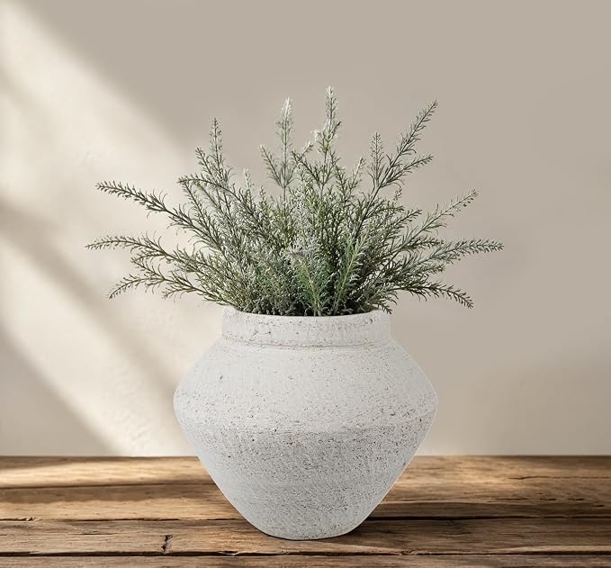 Briful Rustic Ceramic Vase Large Decorative Vase, Table Centerpiece, Living Room - Image 7