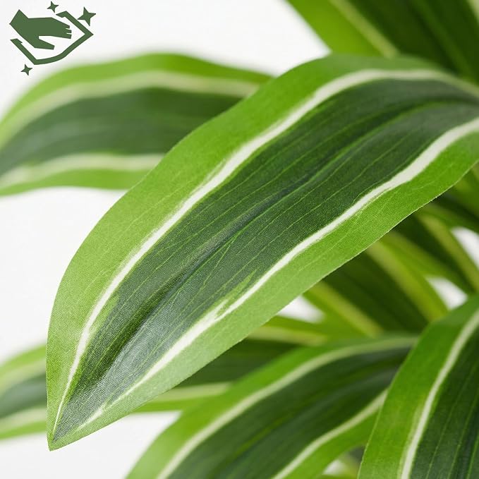 Artificial Yellow Dracaena Tree Indoor, 5FT Tall Fake Floor Plants - Image 7