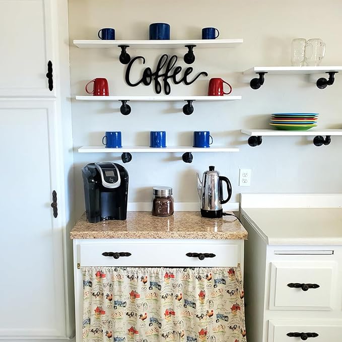 Industrial L Pipe Shelf Brackets - Image 6