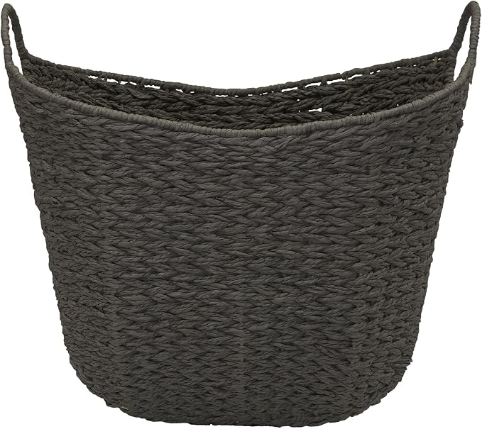 Household Essentials Handwoven Paper Rope Storage Basket - Image 4