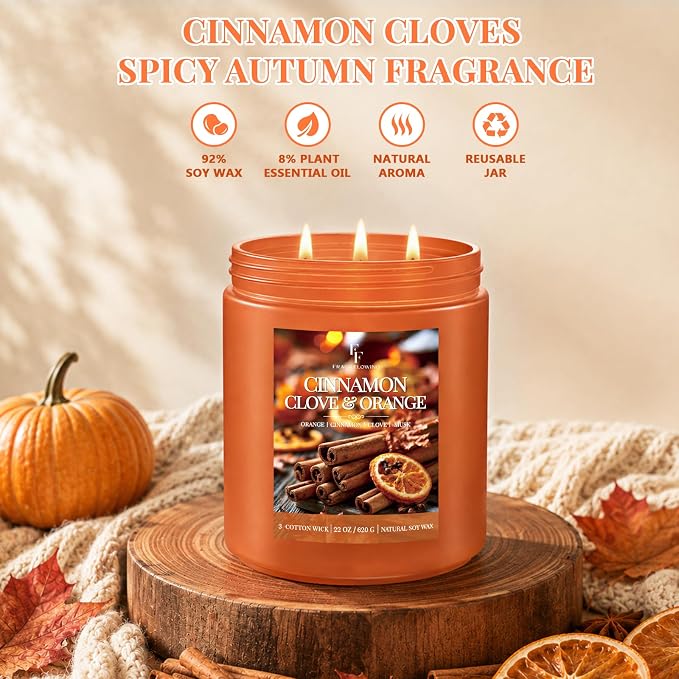 FF FRAGRFLOWING Large Fall Candle - Image 2