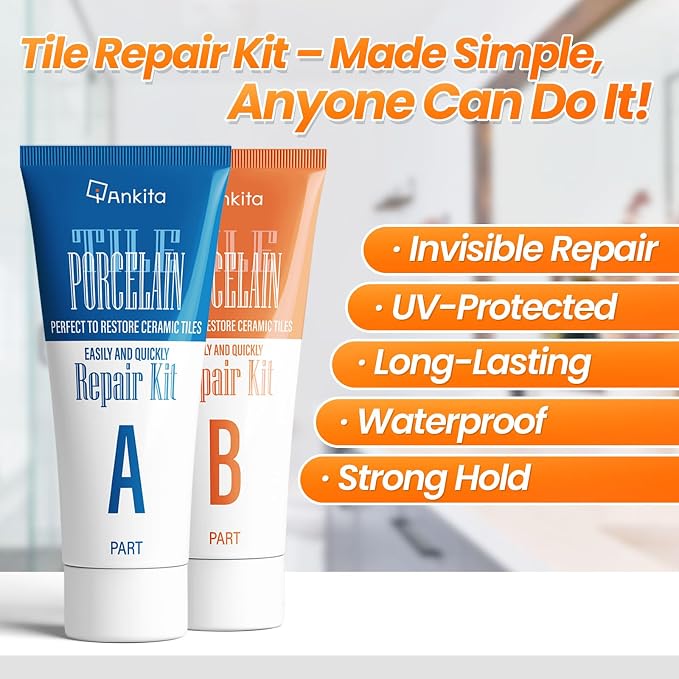 Tile Repair Kit Pure White, Floor Ceramic & Porcelain Tile Chip Repair Kit | - Image 6