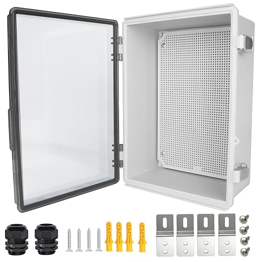 Electrical Junction Box, IP67 Waterproof Outdoor Box ABS Plastic Enclosure by Qukipet