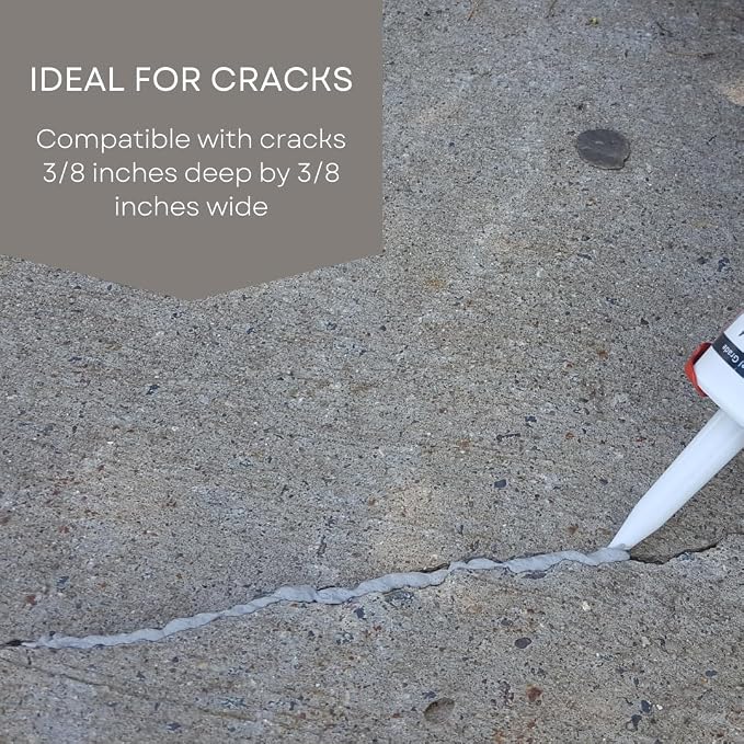 Concrete Repair Tube, 10 Ounces, Crack Filler | Cement & Concrete Crack Repair - Image 5