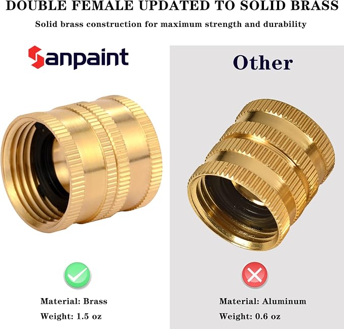 2 Pack 3/4" Garden Hose Connector - Image 4