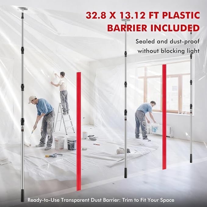 12FT Dust Barrier Poles - Image 6