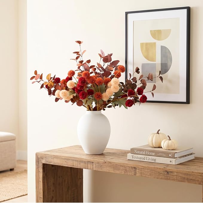 Orange Fall Flower Arrangement - Image 3