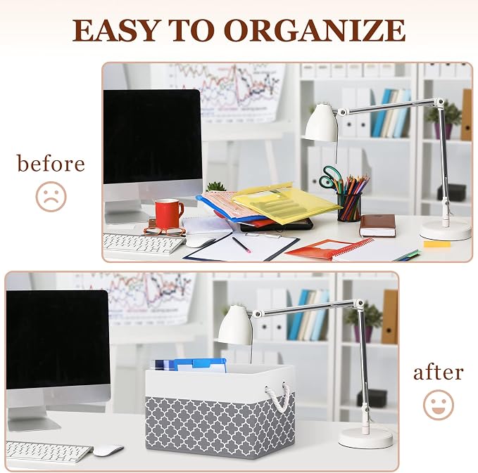 Storage Bins 6-Pack, Foldable Storage Baskets - Image 3