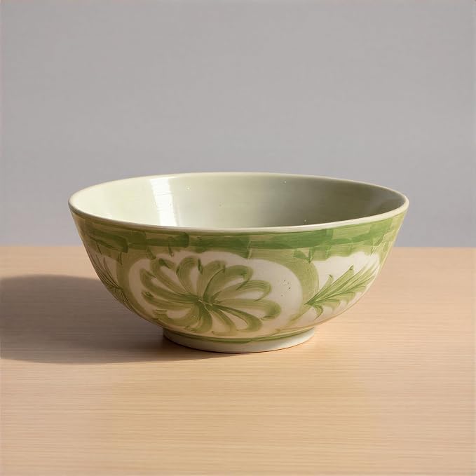 Creative Co-Op Hand-Painted Stoneware Bowl - Image 6