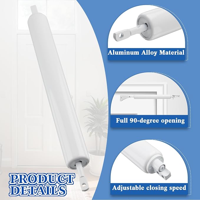 Gisafai 2 Sets Storm Door Closer Door Closure Heavy Duty Screen Doors Closer - Image 3